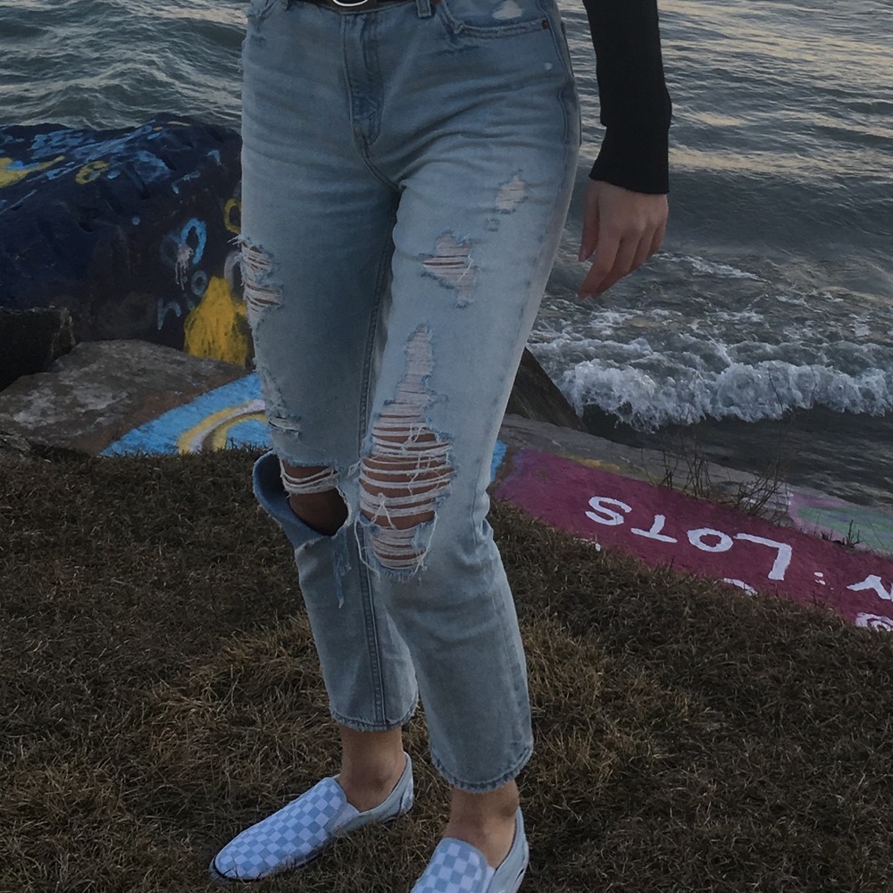 Cute Abercrombie boyfriend jeans high rise